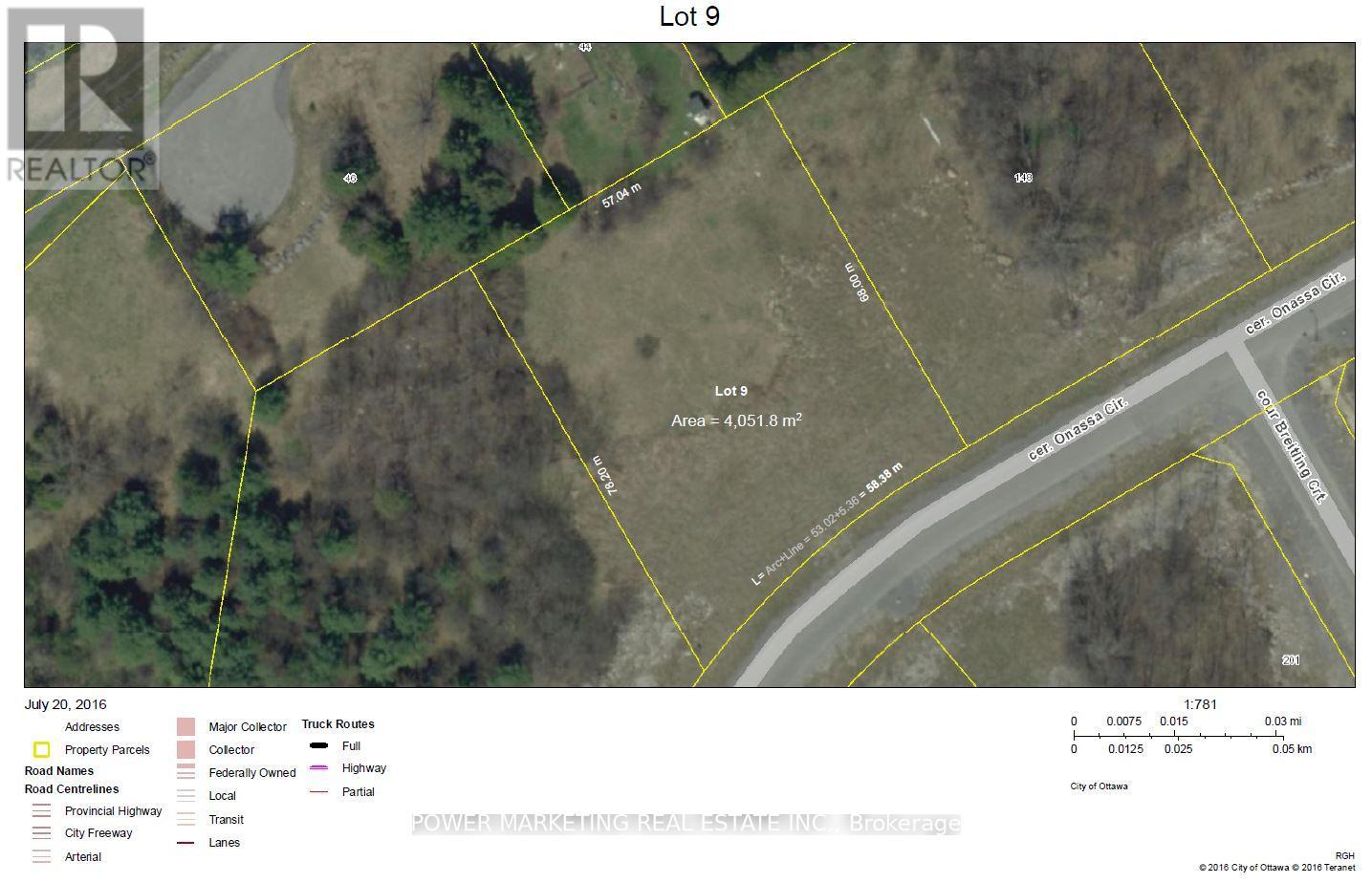 LOT 9 ONASSA CIRCLE, Ottawa, Ontario